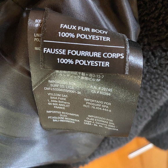 Volcom Teddy Jacket Women’s Large (10) - Picture 4 of 5